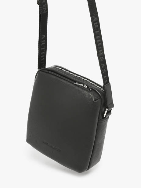 Sac Bandoulière José Cuir Arthur & aston Noir thomas 2 vue secondaire 2