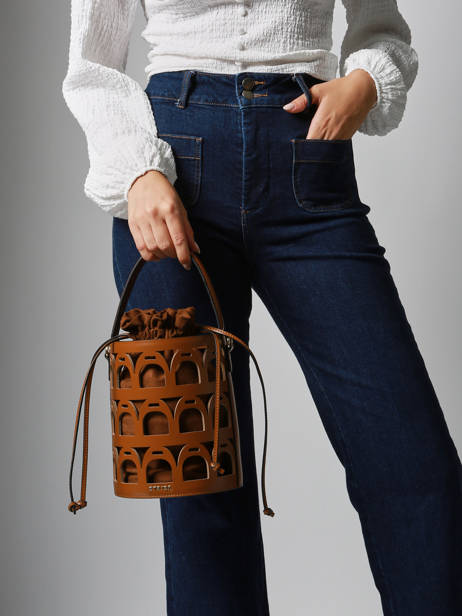 Sac Seau Epona Cuir Etrier Marron epona EEPO136M vue secondaire 1