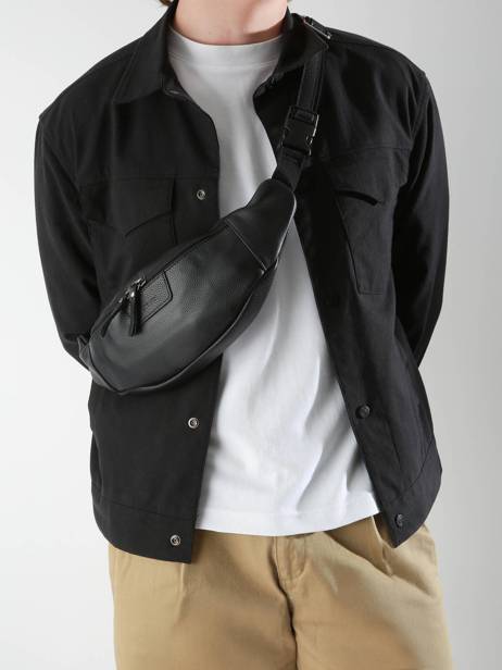 Sac Banane Flandres Cuir Etrier Noir flandres EFLA735M vue secondaire 1