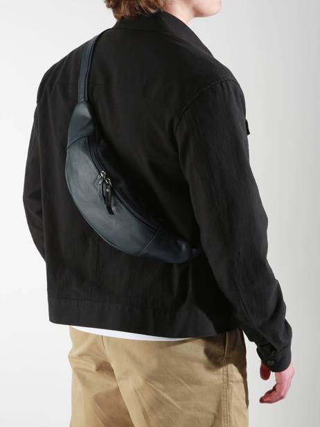 Sac Banane Flandres Cuir Etrier Bleu flandres EFLA735M vue secondaire 1