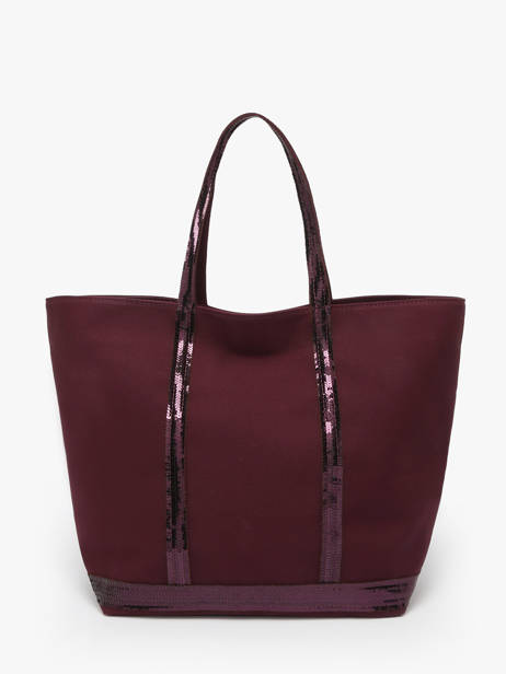 Le Cabas L Paillettes Vanessa bruno Rouge cabas 1V40315 vue secondaire 4