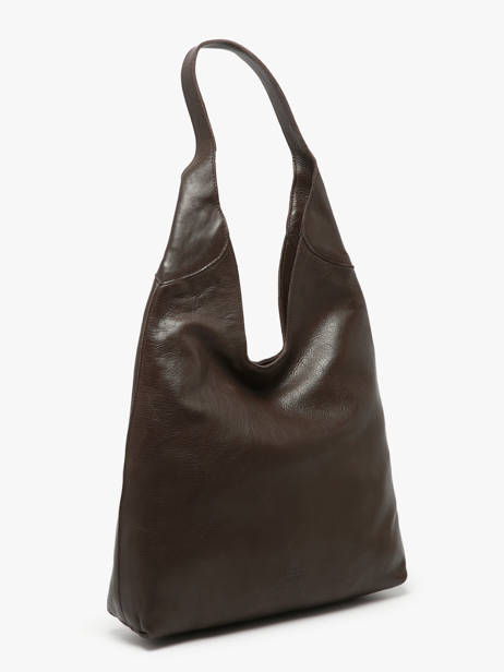 Sac Porté épaule Cow Cuir Basilic pepper Marron cow BCOW2M vue secondaire 2
