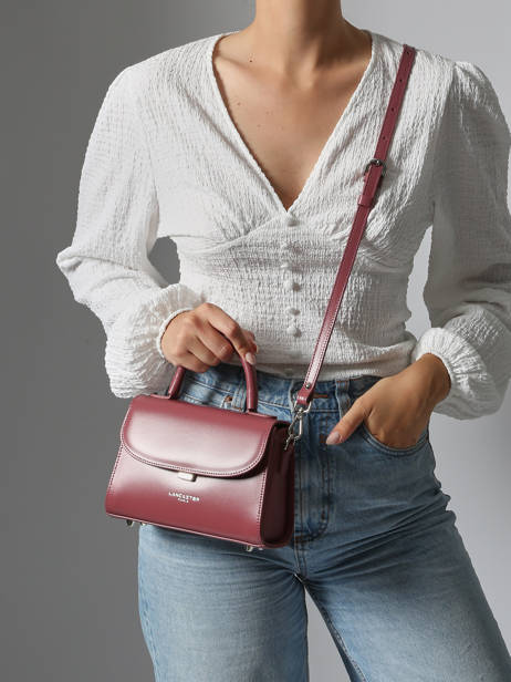 Small Leather Suave Crossbody Bag Lancaster Pink suave even 16 other view 1