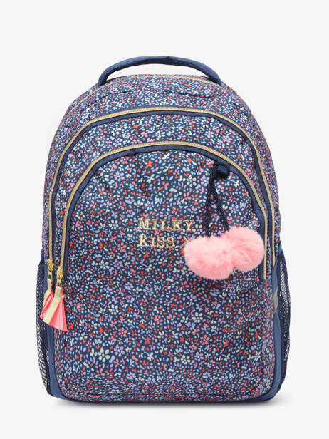 2-compartment Backpack Milky kiss Blue floral fame 3700526