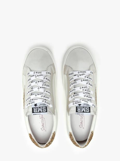 Sneakers Maya In Leather Semerdjian White women MAYA other view 4