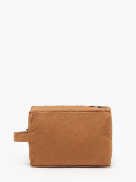Recycled Cotton Tournelles Xl Zipped Pouch Rivedroite Brown timeless TOURXTIM other view 2