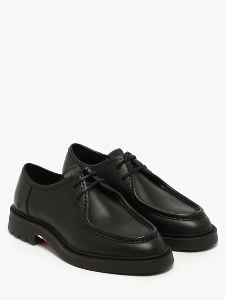 Derby Shoes In Leather Tommy hilfiger Black men 5588BDS other view 2