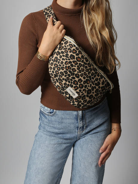 Recycled Cotton Custine Xl Belt Bag Rivedroite Brown forever wild CUSTXFOR other view 1