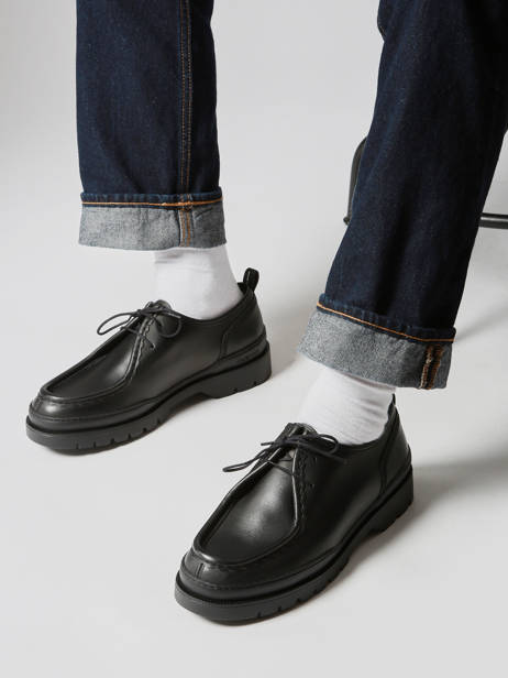 Derby Shoes In Leather Kleman Black men MAJOR other view 1