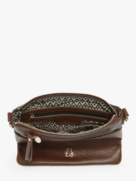 Shoulder Bag Zip Lulu castagnette Brown zip ZAHARA other view 3