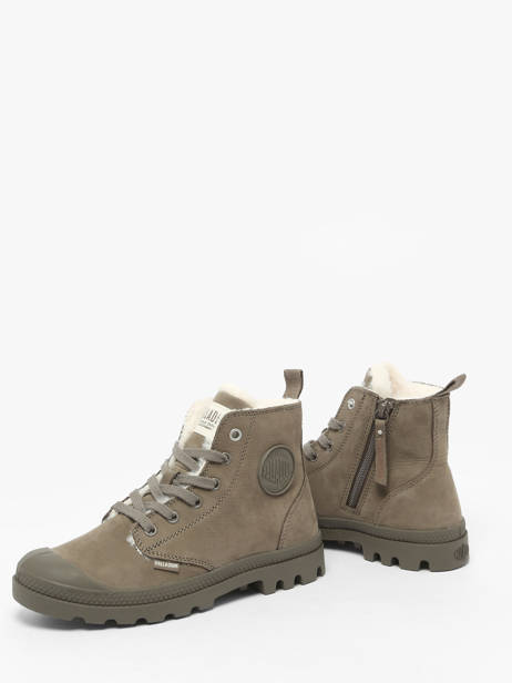 Boots In Leather Palladium Green women 95982281 other view 3