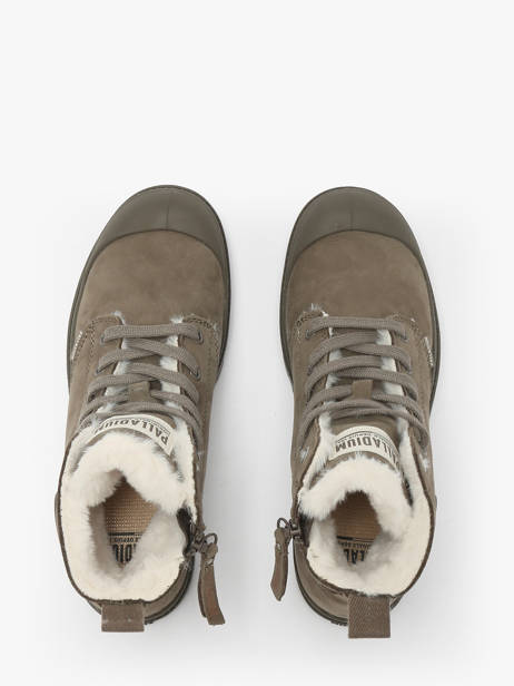 Boots In Leather Palladium Green women 95982281 other view 4