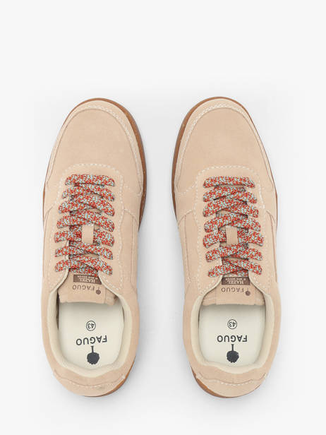 Sneakers In Leather Faguo Beige men 25CG0202 other view 3