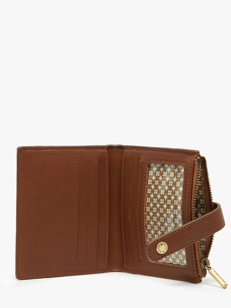 Card Holder Leather Mila louise Brown vintage 3810PAV other view 1