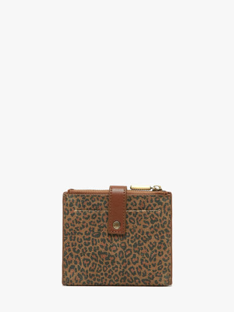 Card Holder Leather Mila louise Brown vintage 3810PAV other view 2