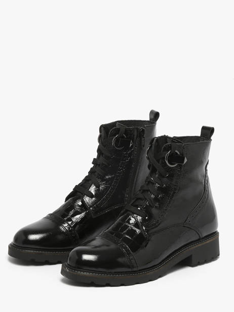 Bottines En Cuir Myma Noir women 8607 vue secondaire 2