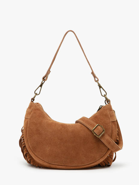 Shoulder Bag Velvet Milano Brown velvet VE25064 other view 4