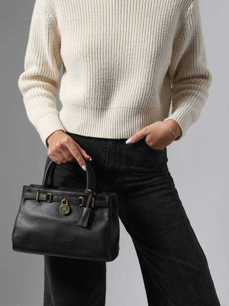 Satchel American Icon Leather Tommy hilfiger Black american icon AW17926 other view 1