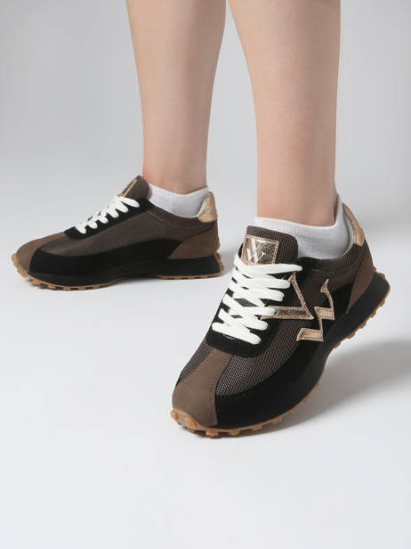 Sneakers Pia Vanessa wu Black women BK2623NR other view 1