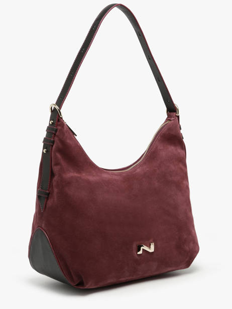 Suede Leather Carrie Shoulder Bag Nathan baume Violet vogue 1 other view 2