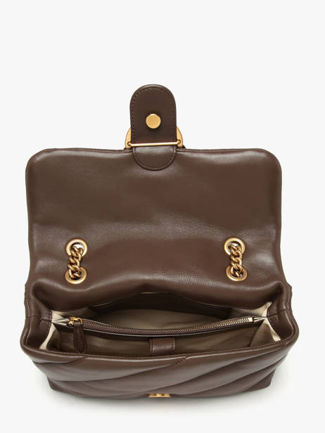 Cross Body Tas Love Bag Puff Leather Pinko Brown love bag puff A0F2 other view 3