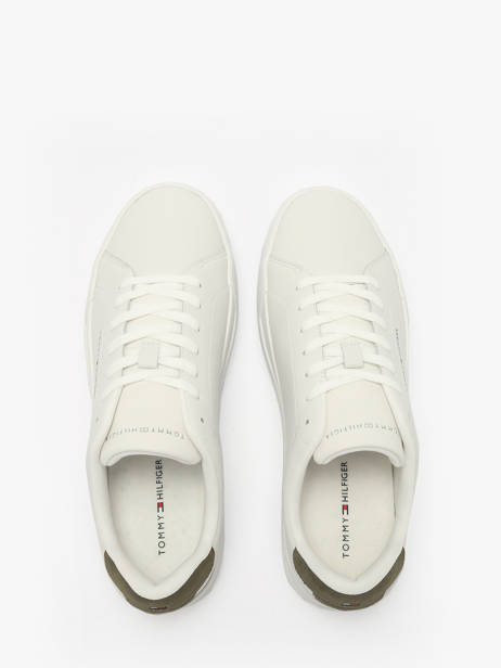 Sneakers In Leather Tommy hilfiger White men 53670K4 other view 3