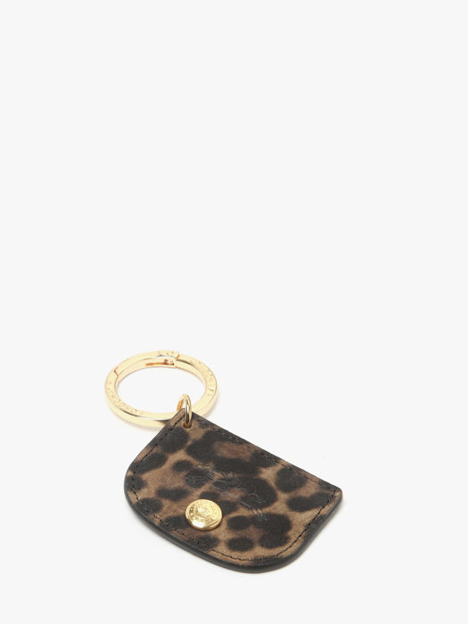 Longchamp Velours panthère Key rings Green