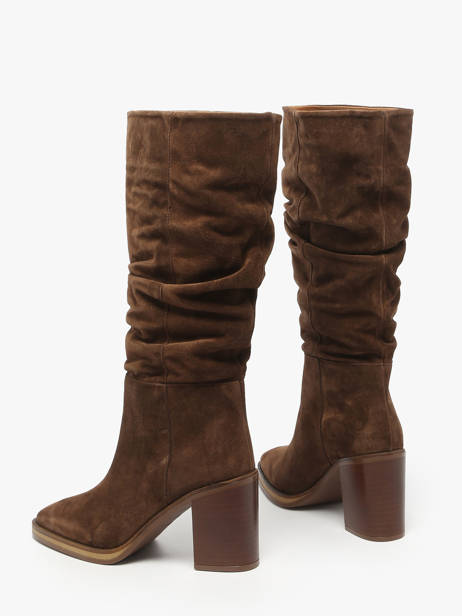 Heeled Boots In Leather Alpe Brown women 52191133 other view 2