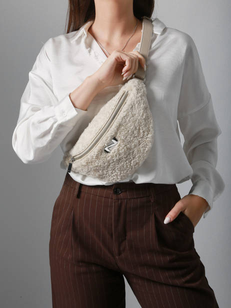 Leather Shearling Large Derby Winter Belt Bag Nathan baume Beige n city S other view 1