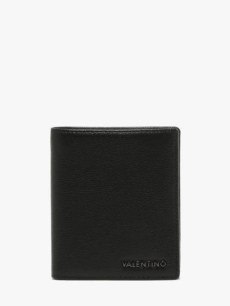 Leather Fort Men's Wallet Valentino Black fort VPP9LX84