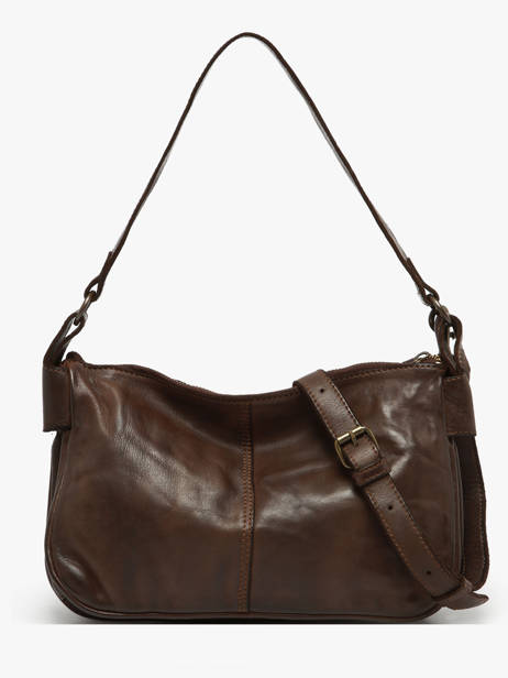 Sac Bandoulière Heritage Cuir Biba Marron heritage BT18 vue secondaire 4