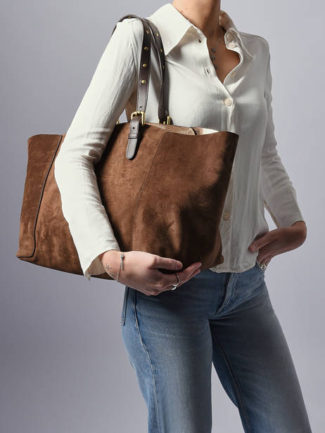 Shoulder Bag Folk Light Leather Gerard darel Brown folk light DCS45405 other view 1