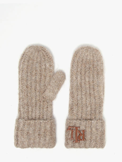 Gloves Lauren ralph lauren Beige textile 54P04470