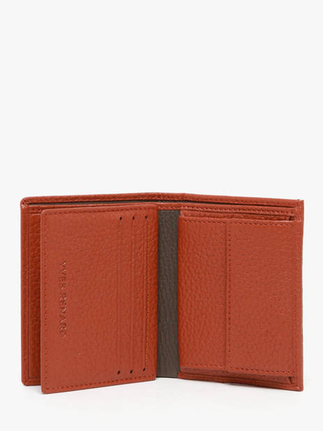 Wallet Leather Yves renard Orange bicolor 2437 other view 2