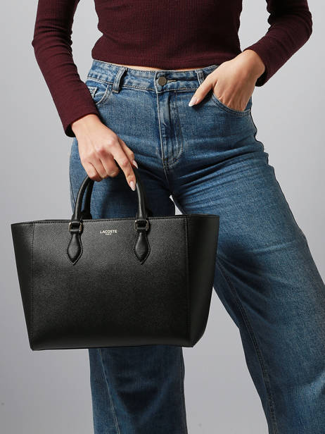 Satchel Champs Elysee Leather Lacoste Black champs elysee NF5102PH other view 1