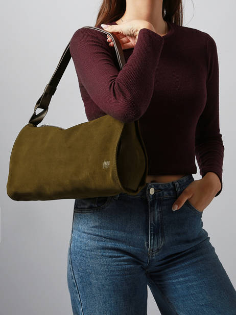 Sac Porté épaule Leather Cuir Biba Vert leather BEV2L vue secondaire 1