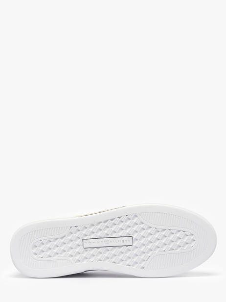 Sneakers In Leather Tommy hilfiger White women 9019YBS other view 4