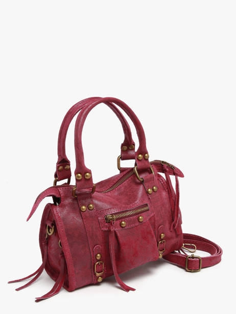 Satchel Spazzolato Leather Milano Red spazzolato SP24093 other view 2