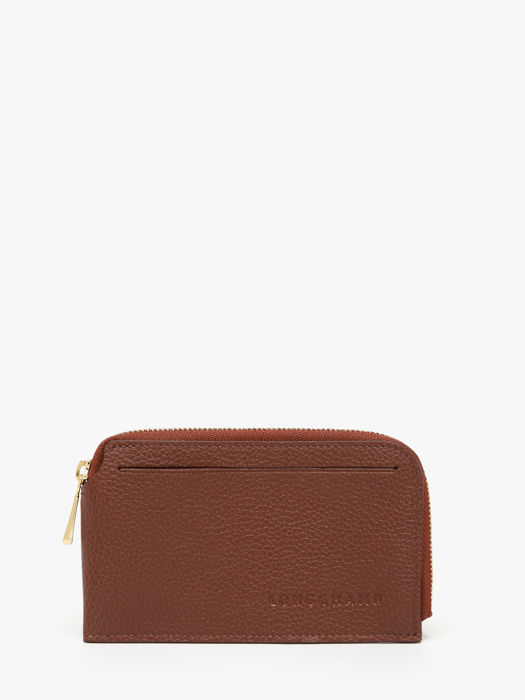Longchamp Le foulonné Bill case / card case Brown