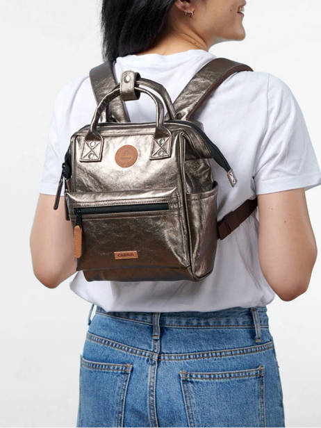 1 Compartment Backpack Cabaia Brown adventurer XS other view 1