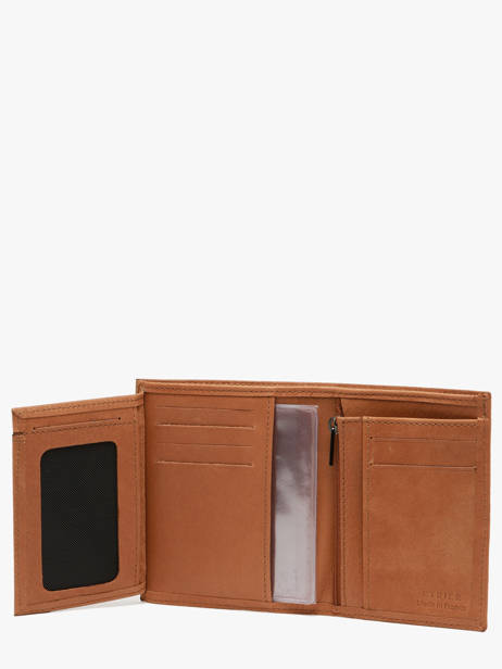 Wallet With Card Holder Leather Etrier Brown oil EOIL5016 other view 2