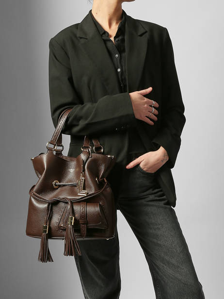 Sac Seau M Premier Flirt Cuir Lancel Marron premier flirt A10110 vue secondaire 1