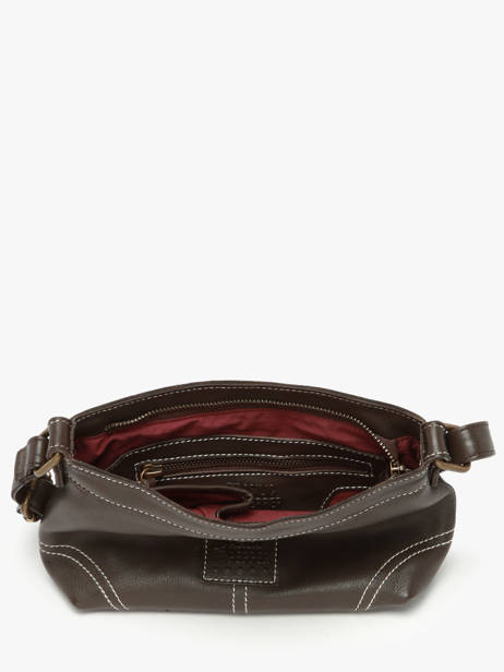 Sac Bandoulière Seam Cuir Basilic pepper Marron seam BSEA01 vue secondaire 3