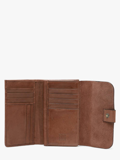 Portefeuille Cuir Biba Marron wallet VET1L vue secondaire 1