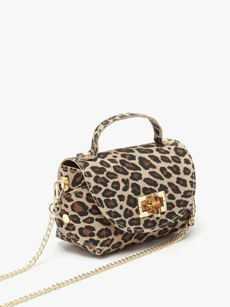 Sac Bandoulière Velvet Leopardo Cuir Milano Multicolore velvet leopardo VL24117 vue secondaire 2