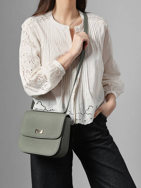 Sac Bandoulière Ulysse Cuir Nathan baume Vert odyssey 2 vue secondaire 1