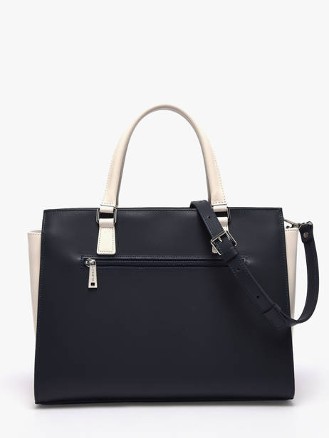 Sac Trapèze Smooth Cuir Lancaster Bleu smooth 4 vue secondaire 4