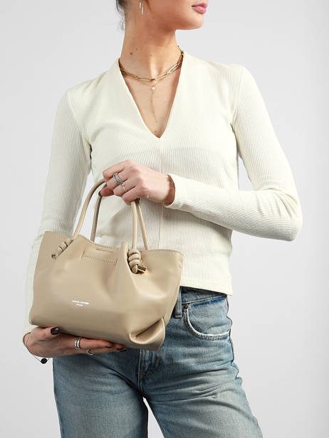 Sac Porté Main Noeud David jones Beige noeud CM8487 vue secondaire 1