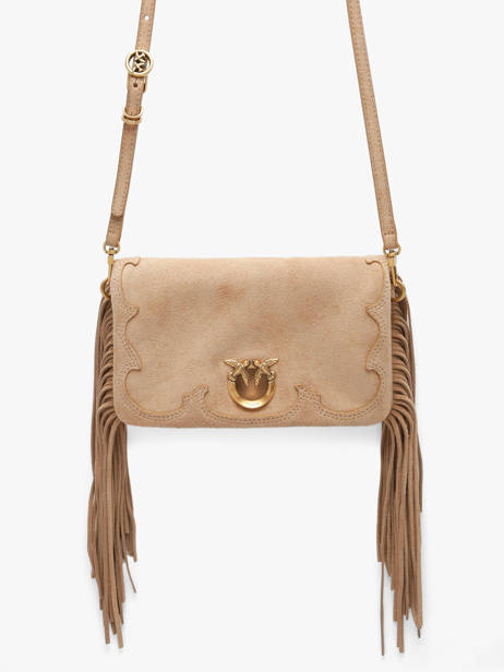 Sac Bandoulière Love Bag Soft Cuir Pinko Beige love bag soft 6023A39A vue secondaire 2