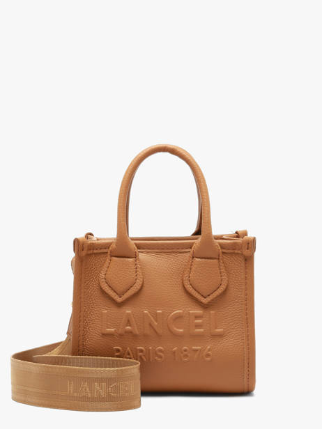 Sac Bandoulière Mini Jour Cuir Lancel Marron jour A14078